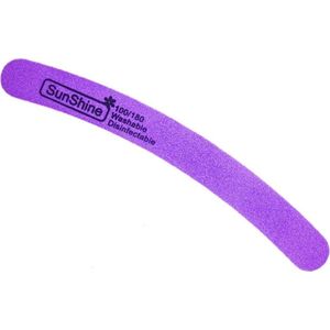 DRM Wasbare en Desinfecteerbare Polijst Nagelvijl Violet 100/180 - Banaan