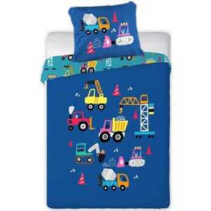 Spidey Kinderbedlinnen Set 100 x 140 cm kussensloop 40 x 45 cm, 100% Katoen | Glow In The Dark Stijl babybeddengoedset, perfect voor kinderen | Spiderman zacht omkeerbaar ledikantbeddengoed voor