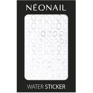 Waterstickers - Zilver - Geometrisch - Stickervel NN26