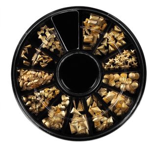 Nageljuwelen - Goud - 12 Stuks - Variatie in Vormen