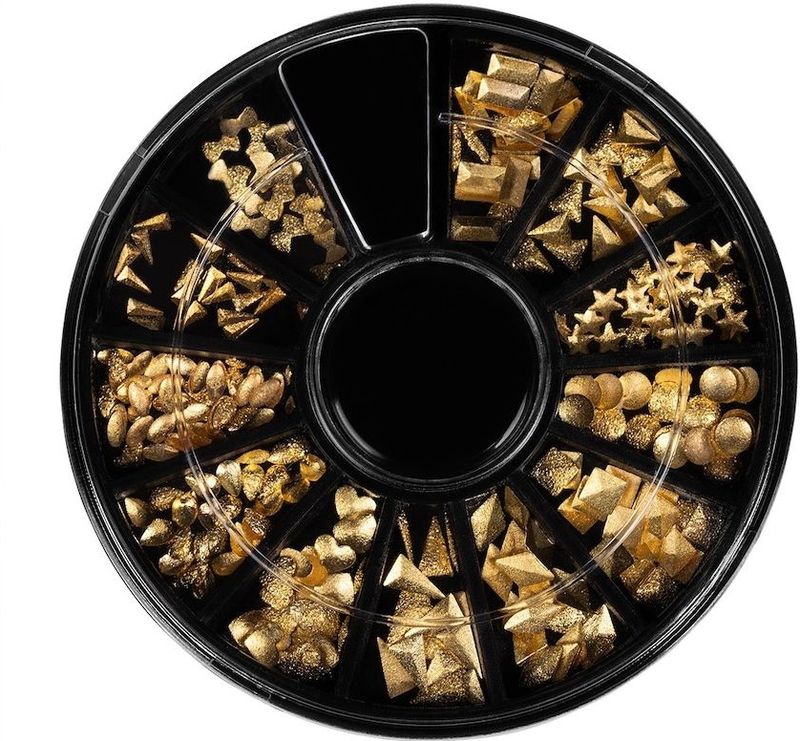 Nageljuwelen - Goud - 12 Stuks - Variatie in Vormen