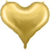 Hart Helium Ballon Goud Leeg 75cm