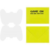 Gaming Party Uitnodigingen 16cm 6st