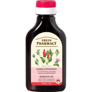 Green Pharmacy - Red Peppers Burdock Oil - Haarolie - 100 ml - Voor Haargroei Stimulatie