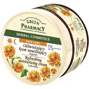Green Pharmacy Herbal Cosmetics gezichtscrème vanafświeżający met nagietkiem 150 ml