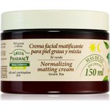 Green Pharmacy Face Care Green Tea Matterende Crème voor Gemengde en Vette Huid 150 ml