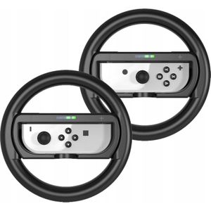 JYS 2x Steering wheel + 2 in 1 handle voor Nintendo Switch OLED en Nintendo Switch