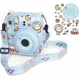 LoveInstant hoes tas Etui Case hoes voor Fujifilm Instax Mini 12 + stickers / ontsnapping met aarde