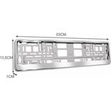 Xtrobb Chroom Kentekenplaathouder 2 Stuks - Universeel & Duurzaam