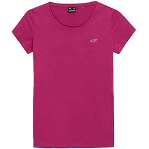 4F t-shirt dames, Donker Roze, XS
