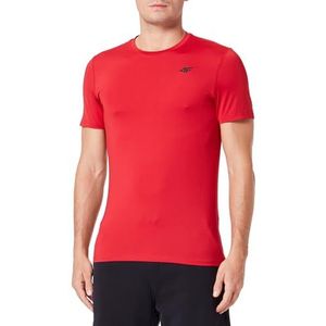 4F T-Shirt FNK M448, rood, heren S, Rood, S