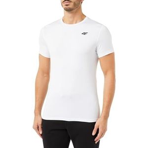 4F T-Shirt FNK M448, wit, heren M, Wit, M