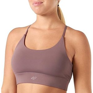 4F Sportbeha F079 lichtbruin, dames S, Lichtbruin, S