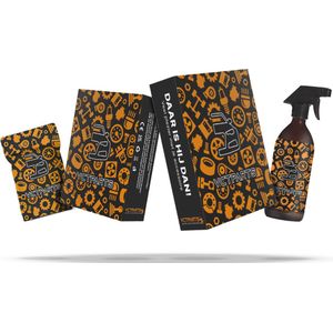 AMiO - Auto Anti Condens Spons - Geel-Blauw - Hoogwaardig Materiaal