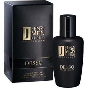 Houtige, Leerachtige merkgeur voor heren - JFenzi - Eau de Parfum - Gentleman Gold - 100ml - 80% ✮✮✮✮✮  - Cadeau Tip !