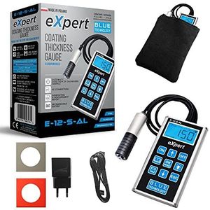 Blue Technology Laagdiktemeter voor auto E-12-S-AL eXpert | lakmeter voor stalen en aluminium carrosserieën | lakdiktemeter herkent zink op de carrosserie | lakmes met meetgeheugen
