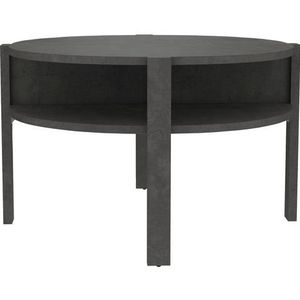 Forte Möbel Tobago salontafel, houtmateriaal, betonlook donkergrijs, b x h x d: 74,4 x 45,5 x 74,4 cm