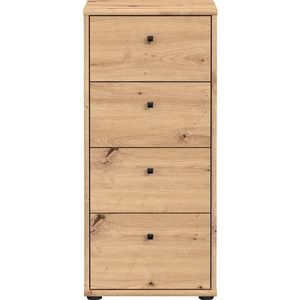 T2KK211-D78 Artisan Eiken Nb. Commode schuifladen Highboard dressoir hoge commode ca. 39 x 85 x 35 cm