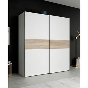 FORTE Schwebetürenschrank »Longline, Made in Europe, 2 Schiebetüren, modernes Design«, melaminbeschichtet