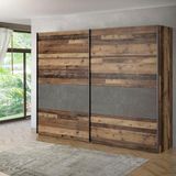 FORTE Kledingkast, hout, 61,2 x 269,9 x 210,5 cm