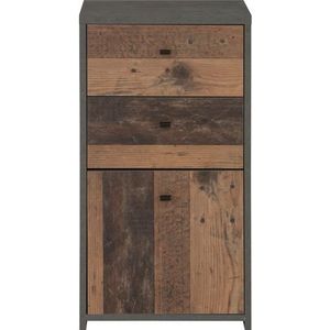 FORTE Kommode Kommode BEST CHEST K211 in Old Wood Vintage und Betonoptik von Forte