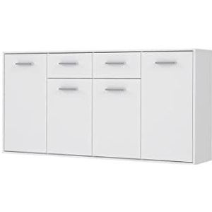 Forte ANTUZA commode B x H x D: 162,3x88,1x34,2, houtmateriaal, wit, groot