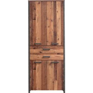 FORTE Archiefkast Clif Multifunctionele kast in industriële stijl, breedte 86 cm x hoogte 220 cm