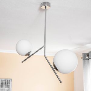 ALDEX Hanglamp Lunio, 2-lamps, chroom