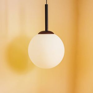 ALDEX Hanglamp Bosso, 1-lamp wit/zwart 40 cm