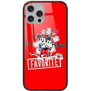 ERT GROUP Mobiele telefoonhoes voor Apple iPhone 13 Pro Max origineel en officieel gelicentieerd Disney-motief Mickey & Minnie 011 van gehard glas, beschermhoes