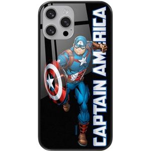 ERT GROUP Coque de t�éléphone Portable pour Apple Iphone 13 Pro Max Original et sous Licence Officielle Marvel Motif Captain America 030 en Verre trempé, Coque de Protection