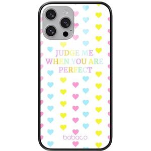 BABACO ERT Group Coque de téléphone Portable pour Apple Iphone 13 Pro Original et sous Licence Officielle Motif Judge me 001 en Verre trempé, Coque de Protection