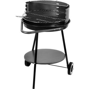 Master Grill - Houtskoolbarbecue Barbecuegrill met wielen en draagbaar