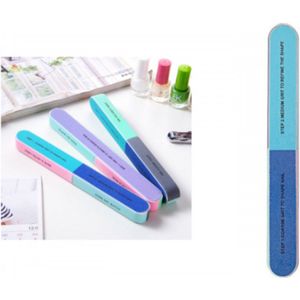 Vijl - Nagellak - 7-zijdig - Multifunctioneel - 18x2x1.6 cm - Pedicure Manicure - Cadeautip - Multifunctionele Nagelvijl