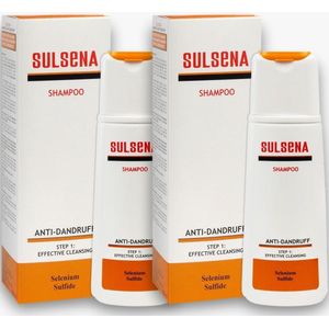 2 x SULSENA ANTI-ROOS SHAMPOO- RUSTGEVENDE KALMERENDE DIEP REINIGENDE EFFECTIEVE ANTI DANDRUFF Shampoo met Selenium Sulfide voor Elk Haartype voor MAN en VROUW Set 2 300 ml