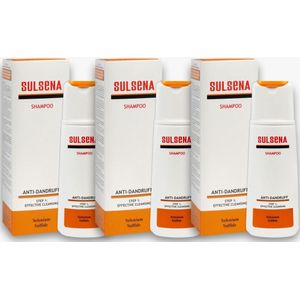Sulsena - Diep Reinigende Effectieve Anti-Roos Shampoo - 450 ml - Voor Elk Haartype - Met Selenium Sulfide - Set van 3
