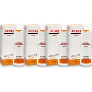Sulsena - Diep Reinigende Effectieve Anti-Roos Shampoo - 600 ml - Voor Elk Haartype - Set van 4