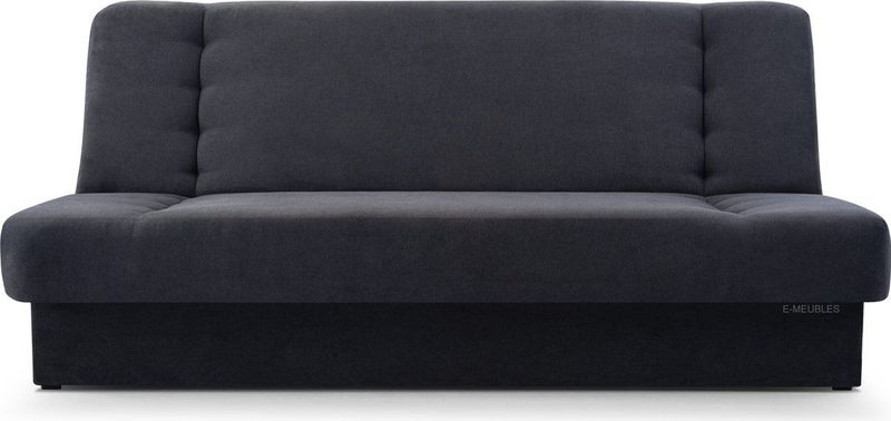Sofa mit Schlaffunktion und Bettkasten, Kippsofa Klappsofa Schlafsofa Clic-Clack Couch für Wohnzimmer Federkern Sofagarnitur Polstersofa - cyprus