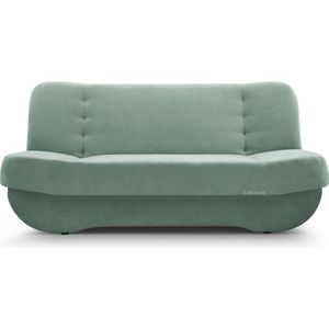 Sofa mit Schlaffunktion und Bettkasten, Kippsofa Klappsofa Schlafsofa Clic-Clack Couch für Wohnzimmer Federkern Sofagarnitur Polstersofa - pafos