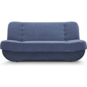 Sofa mit Schlaffunktion und Bettkasten, Kippsofa Klappsofa Schlafsofa Clic-Clack Couch für Wohnzimmer Federkern Sofagarnitur Polstersofa - pafos
