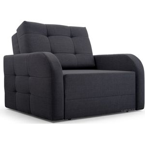 Innovatieve fauteuil met slaapfunctie, woonkamer meubels, elegant design - Porto 80 - Dunkelgrau (BRAGI 16)