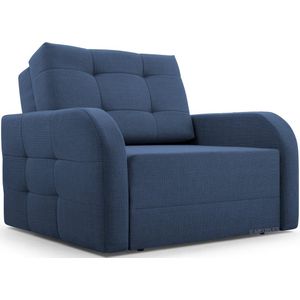 Fauteuil Met slaapfunctie Slaapbank Bank Armstoel Kinderbed - Porto 80 - Donkerblauw (BRAGI 86)