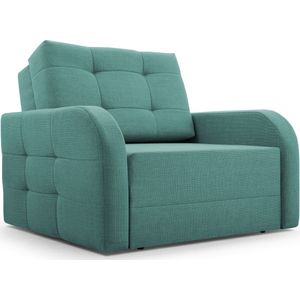 Innovatieve fauteuil met slaapfunctie, woonkamer meubels, elegant design - Porto 80 - Mintgrün (BRAGI 82)