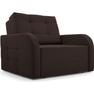 Fauteuil Met slaapfunctie Slaapbank Ban Porto 80 Fauteuil Slaapbank - Armstoel - Kinderbed - Compact en Comfortabel 101 cm - 1 zits - Bruin (BRAGI 45)