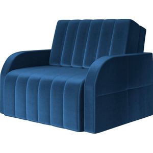 Fauteuil Met slaapfunctie Slaapbank Bank Armstoel Kinderbed - MONTANA 80 - Donkerblauw (Kronos 09)