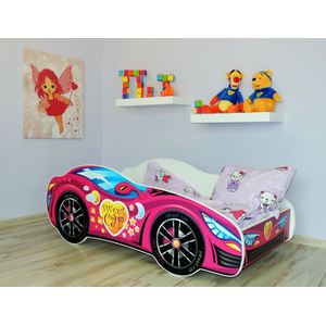 Top Beds Racing Car Peuterbed - 70x140 cm - Sweet Car - Inclusief Matras