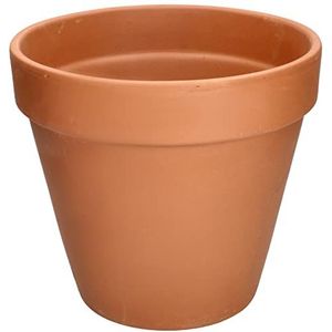 KOTARBAU® Bloempot van terracotta diameter 27 cm bloempot met rand voor binnen en tuin