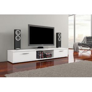 TV meubel - Aridea - Wit mat - 175x23x38 cm