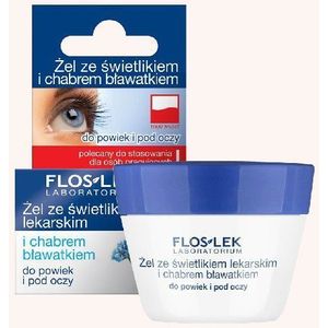 FlosLek Laboratorium Eye Care Oogcontour Gel met Oogverheldering en Korenbloem 10 gr