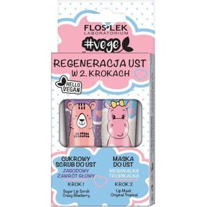 FlosLek Laboratorium - Vege Lip Care Regeneration Gift Set - Lippenmaskers - Droge Lippen